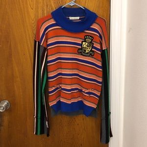 JW ANDERSON DECONSTRUCTED STRIPED SWEATER